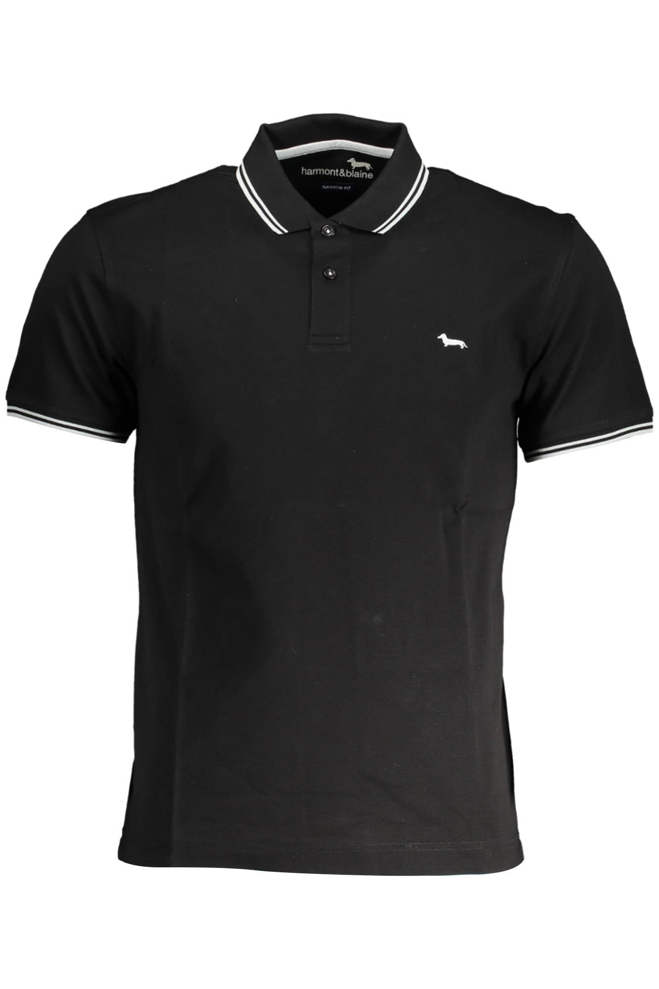 Harmont & Blaine Black Polo Shirt - Fizigo