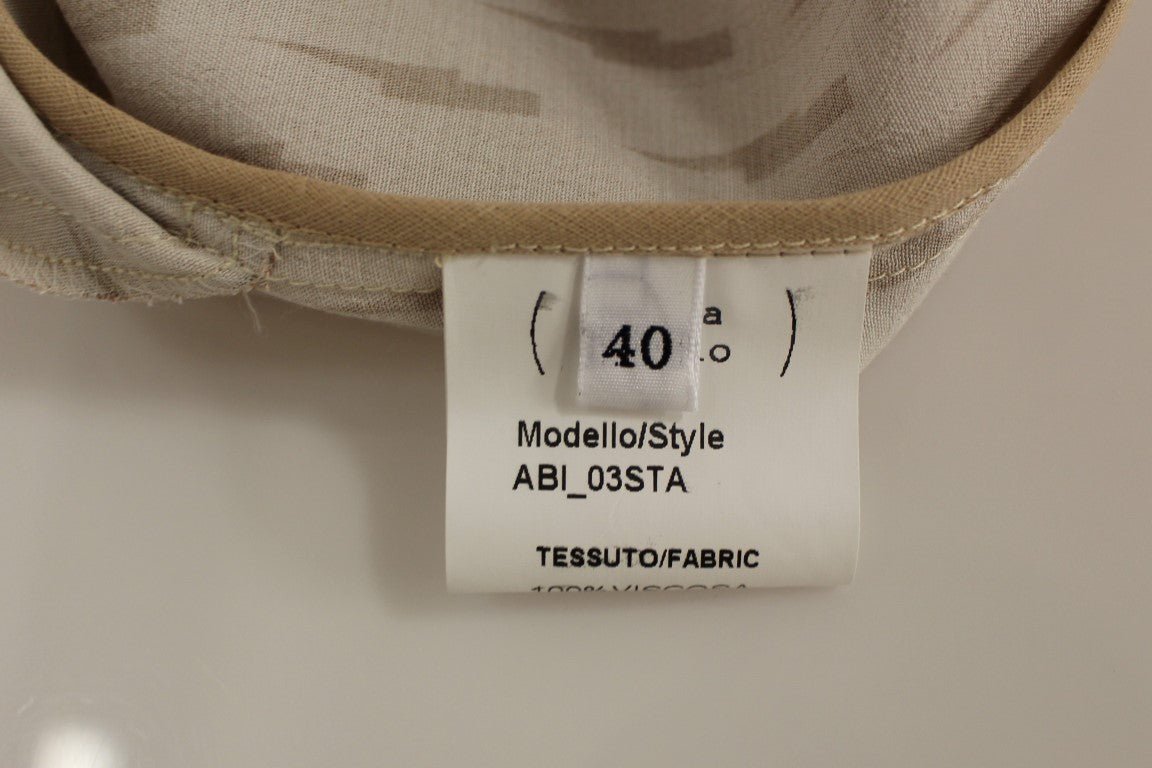 Licia Florio Pink Long Button Front Sleeveless Dress - Fizigo