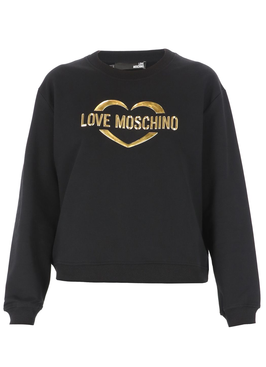 Love Moschino Black Cotton Sweater - Fizigo