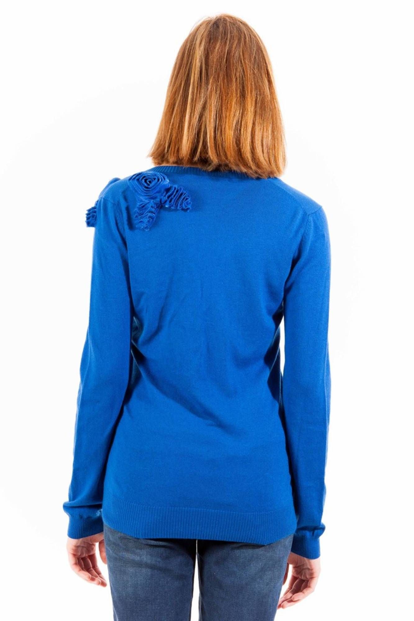 Love Moschino Blue Polyester Sweater - Fizigo