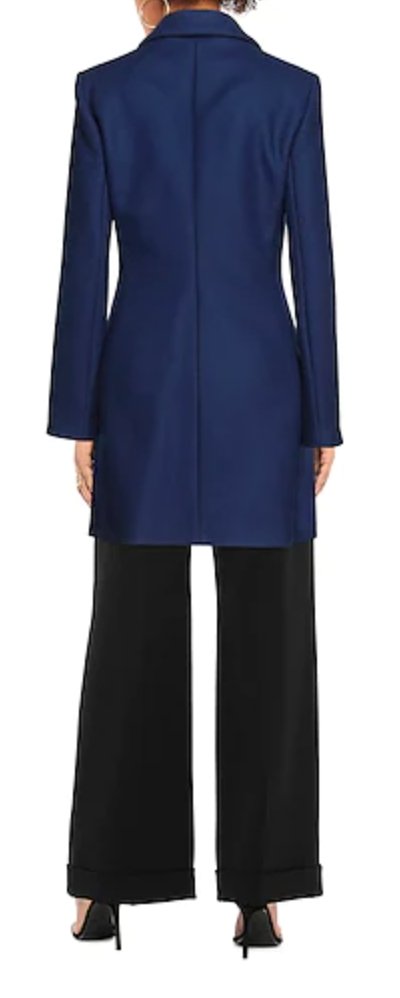 Love Moschino Blue Wool Jackets & Coat - Fizigo