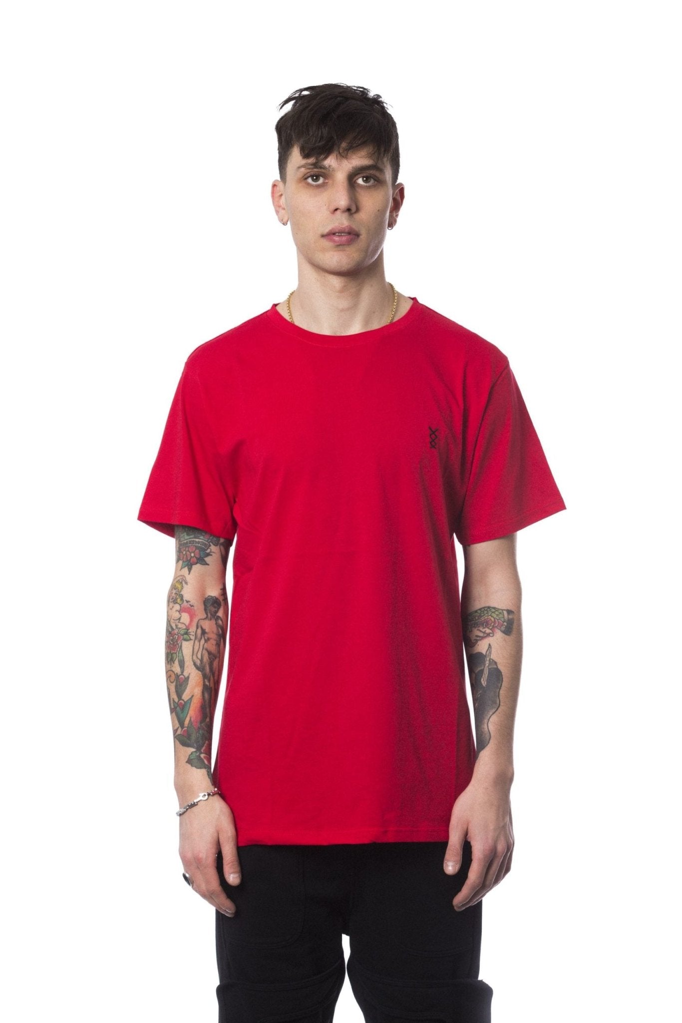 Nicolo Tonetto Red Cotton T-Shirt - Fizigo