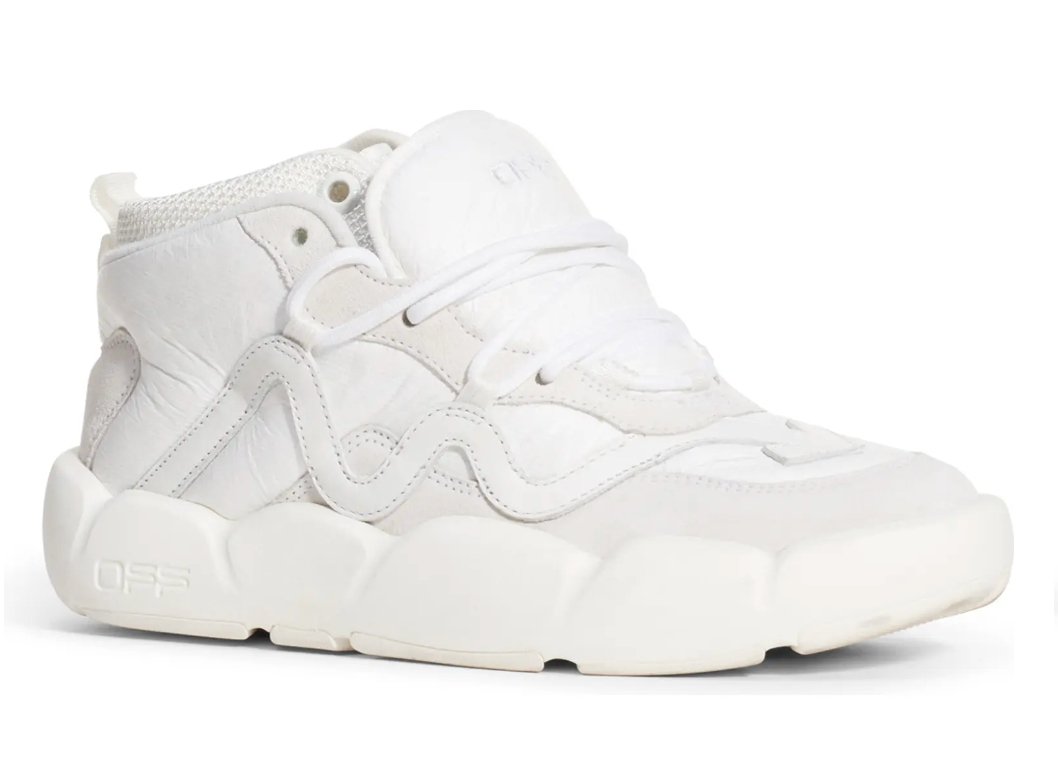 Off-White White Leather Sneaker - Fizigo