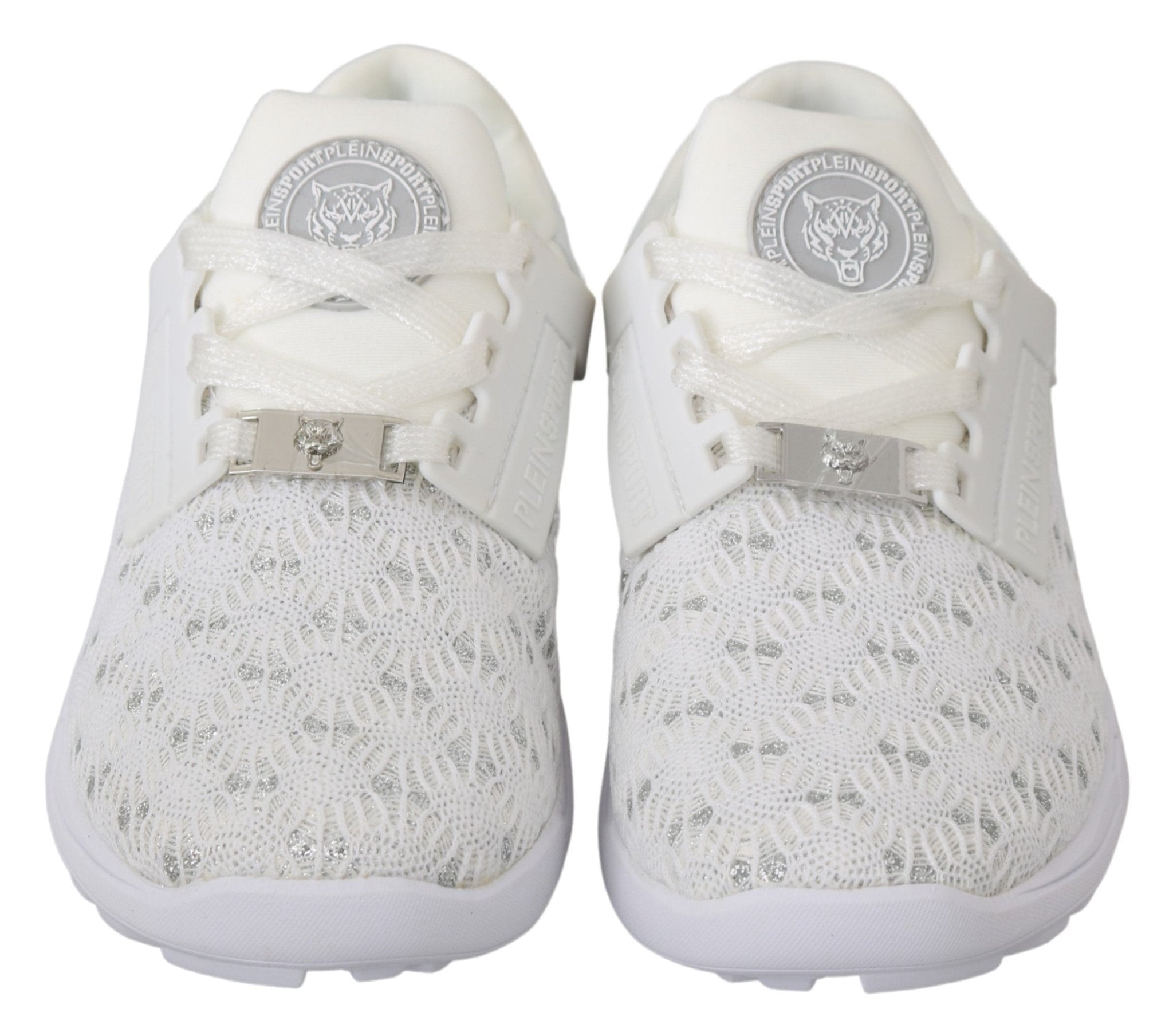 Philipp Plein White Polyester Casual Sneakers Shoes - Fizigo
