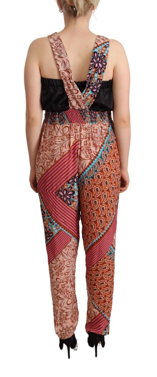 PINKO Multicolor Viscose Floral Print Women Jumpsuit Dress - Fizigo