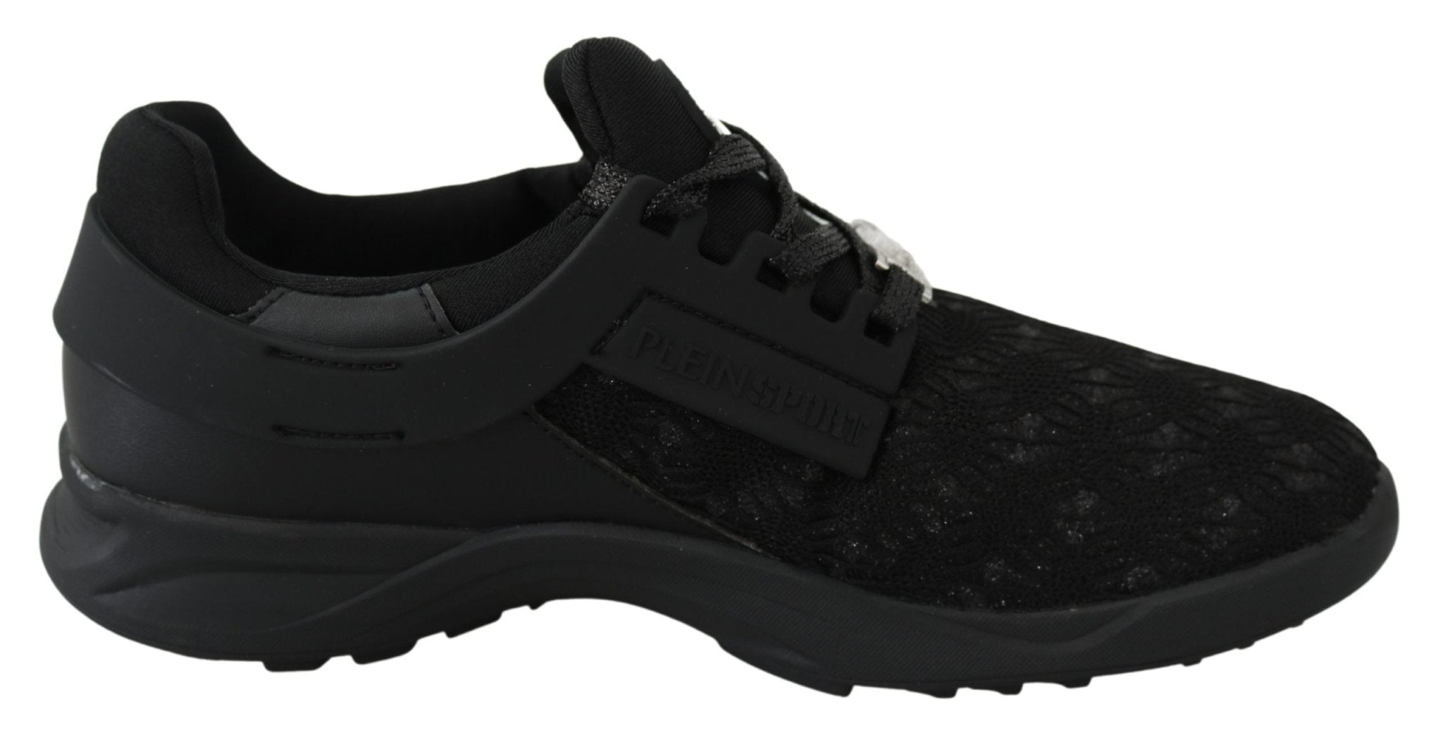 Plein Sport Black Polyester Runner Beth Sneakers Shoes - Fizigo