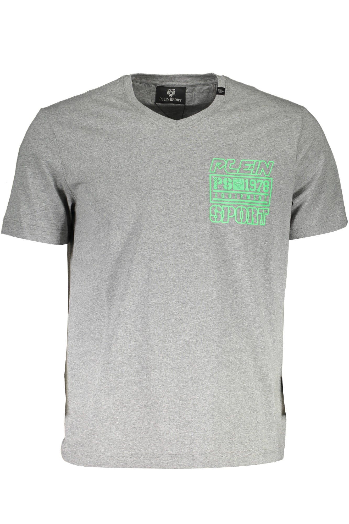 Plein Sport Gray Cotton T-Shirt - Fizigo