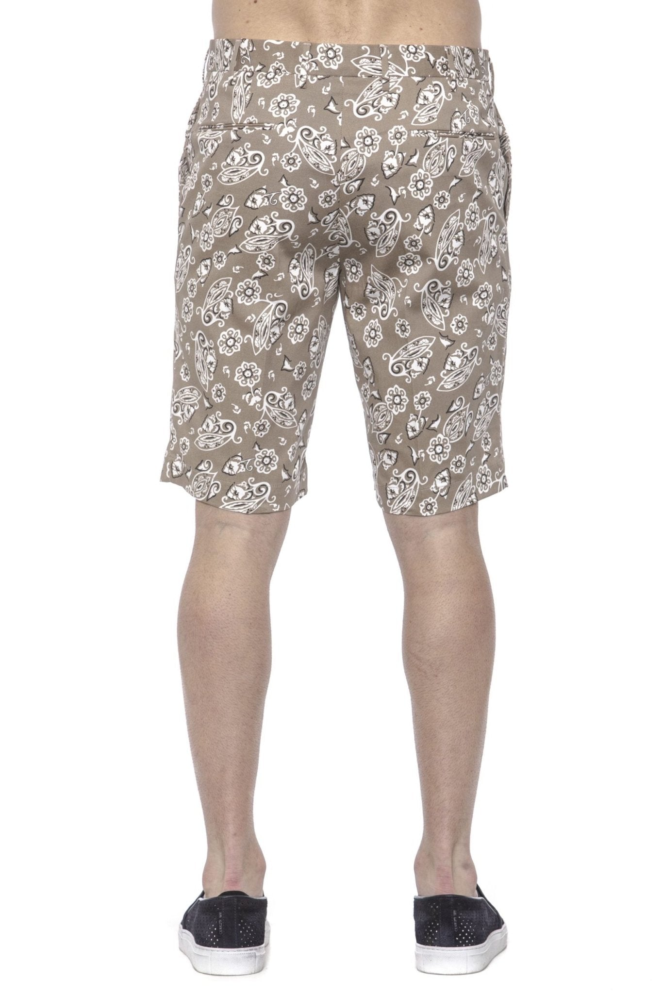 PT Torino Beige Cotton Short - Fizigo