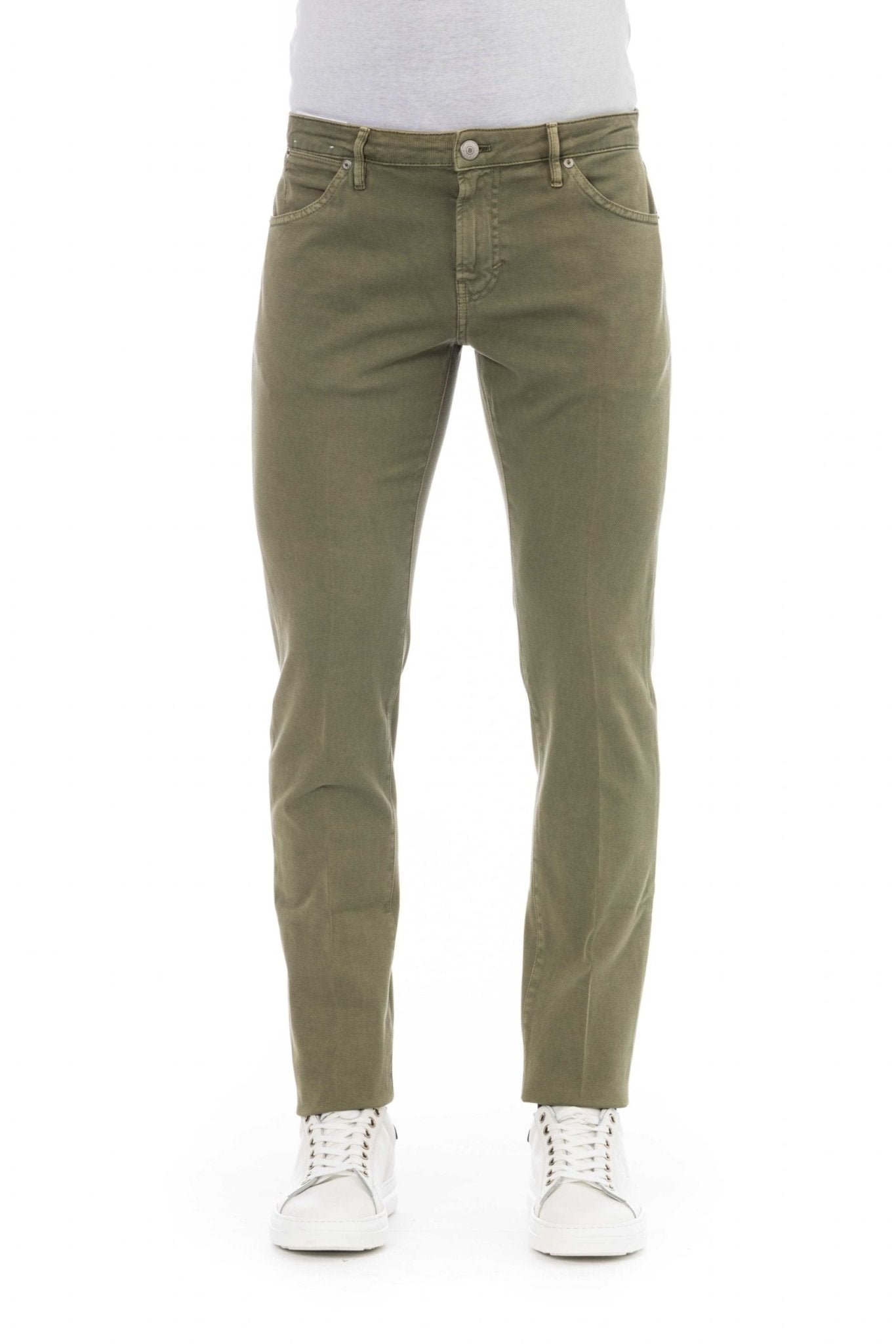 PT Torino Green Cotton Jeans & Pant - Fizigo