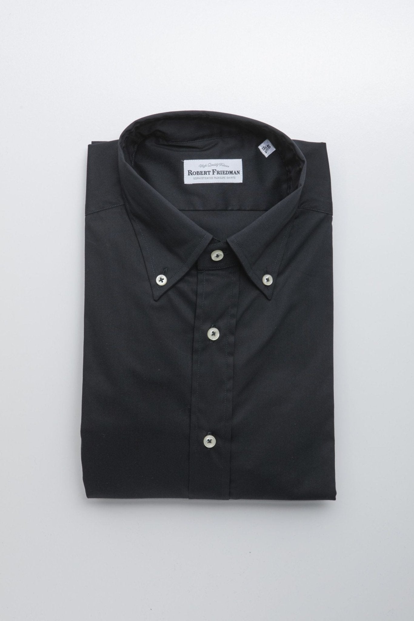 Robert Friedman Black Cotton Shirt - Fizigo