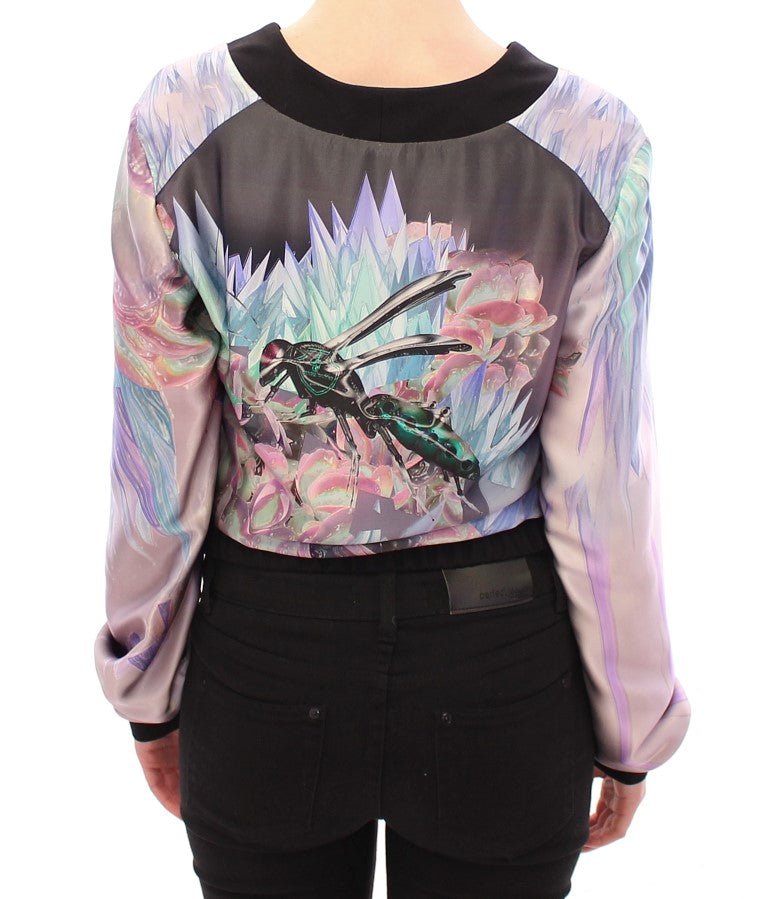 Sergei Grinko Multicolor silk blouse jacket - Fizigo