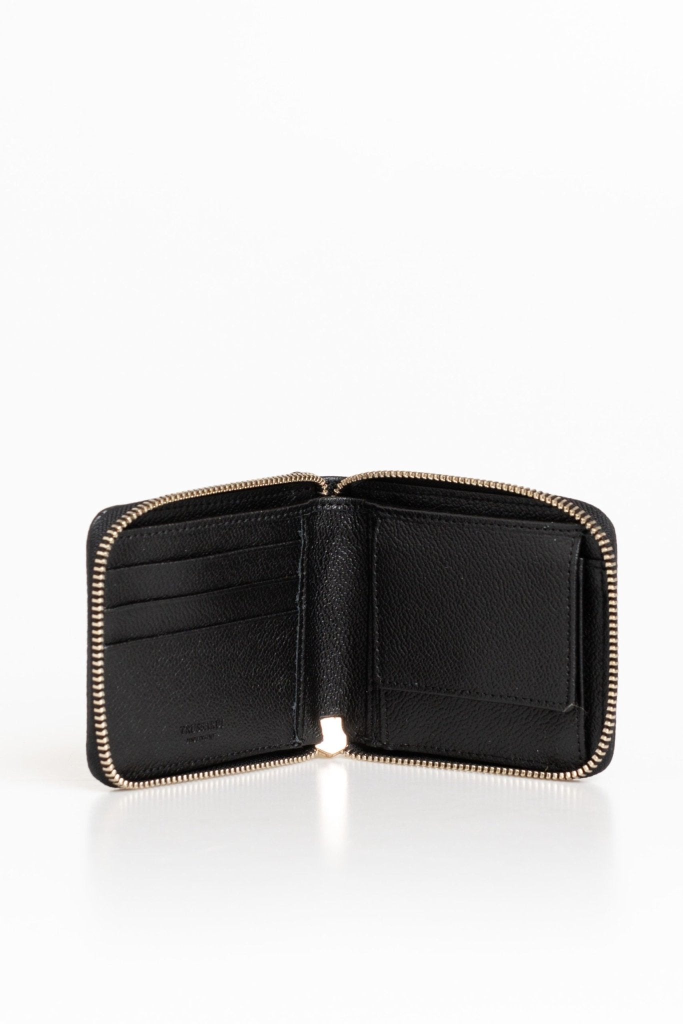 Trussardi Black Leather Wallet - Fizigo