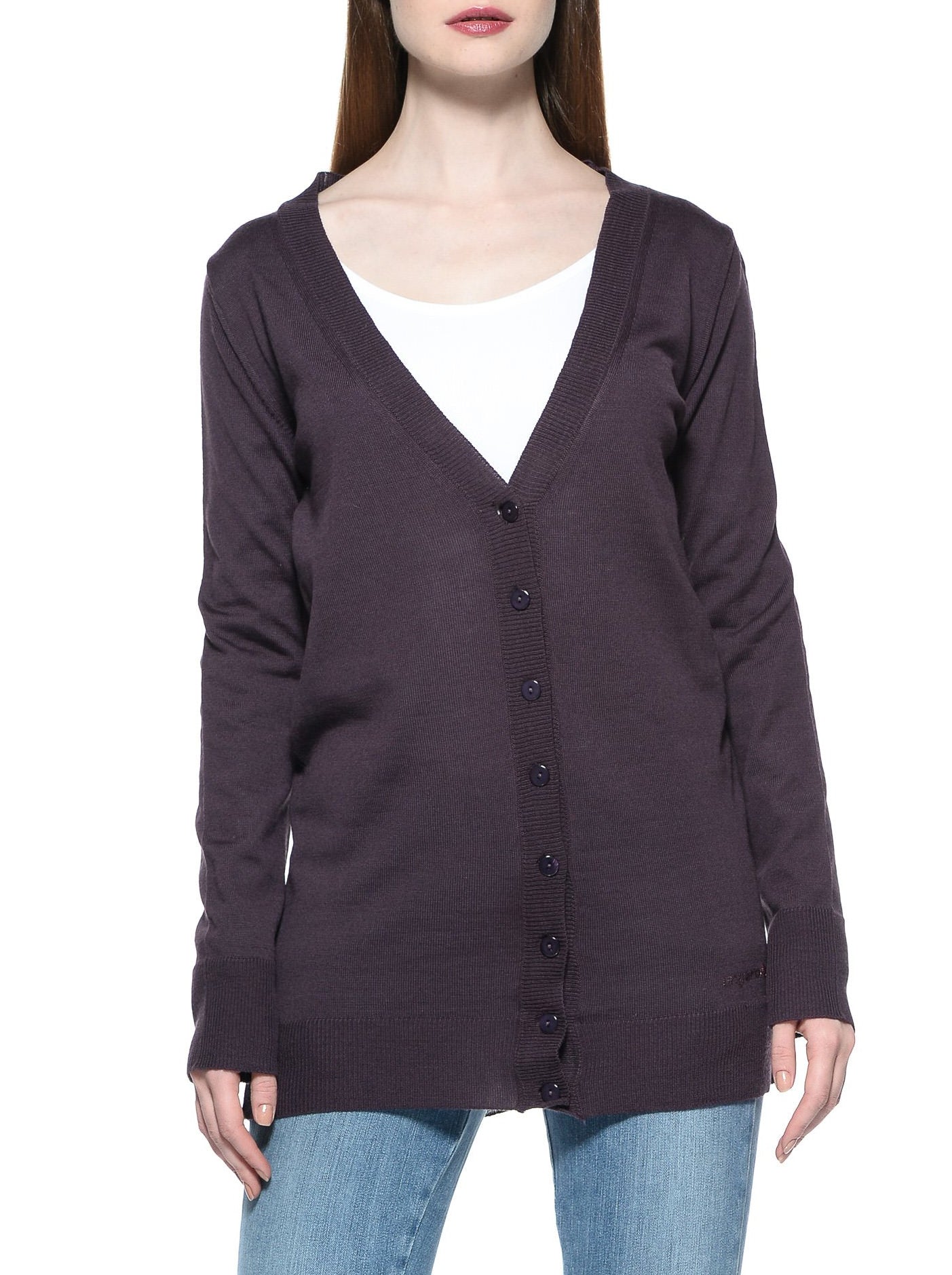 Ungaro Fever Violet Wool Cardigan - Fizigo