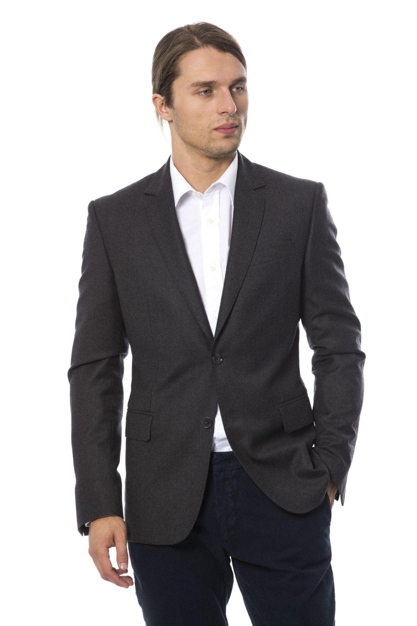 Verri Gray Wool Blazer - Fizigo