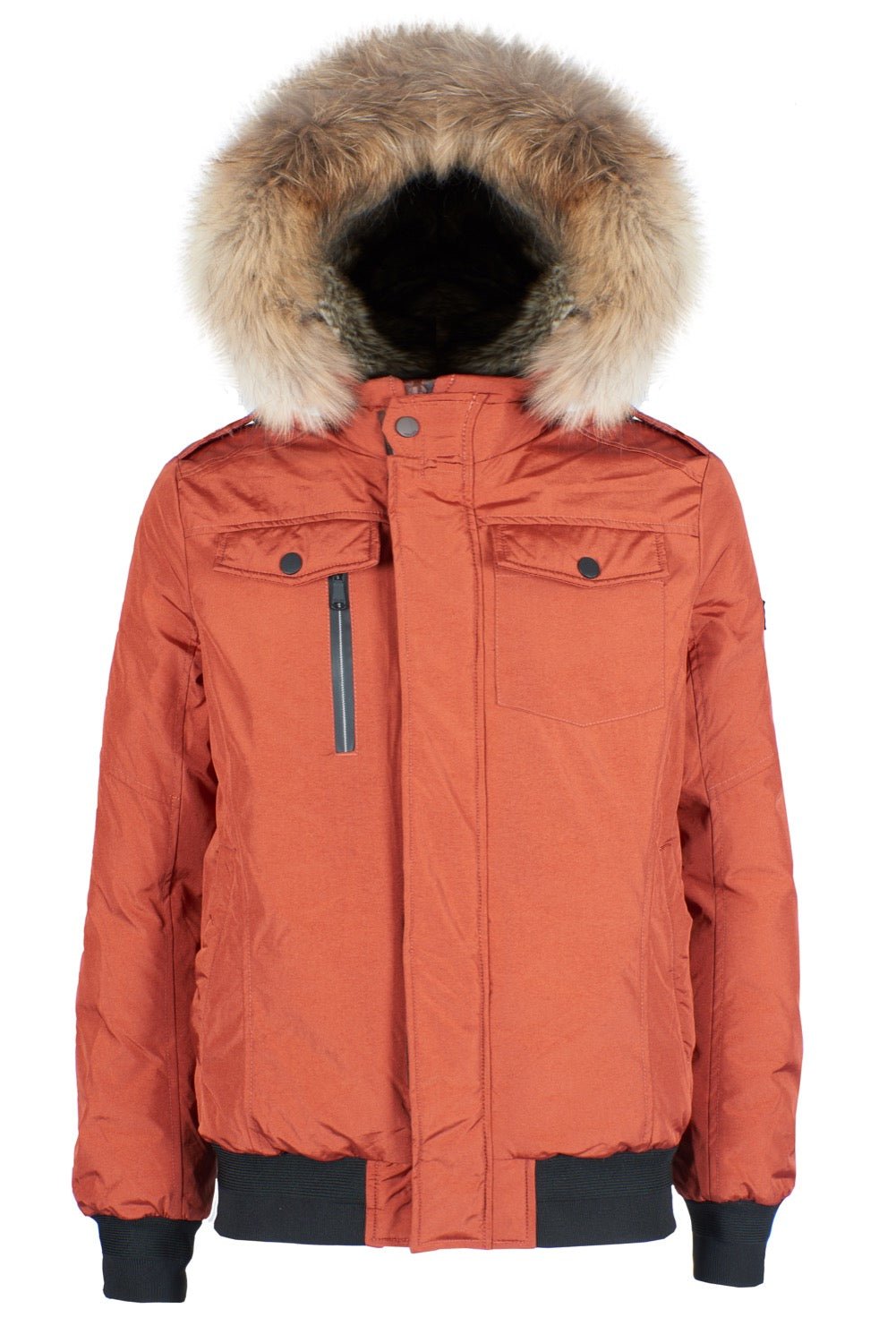 Yes Zee Orange Nylon Jacket - Fizigo